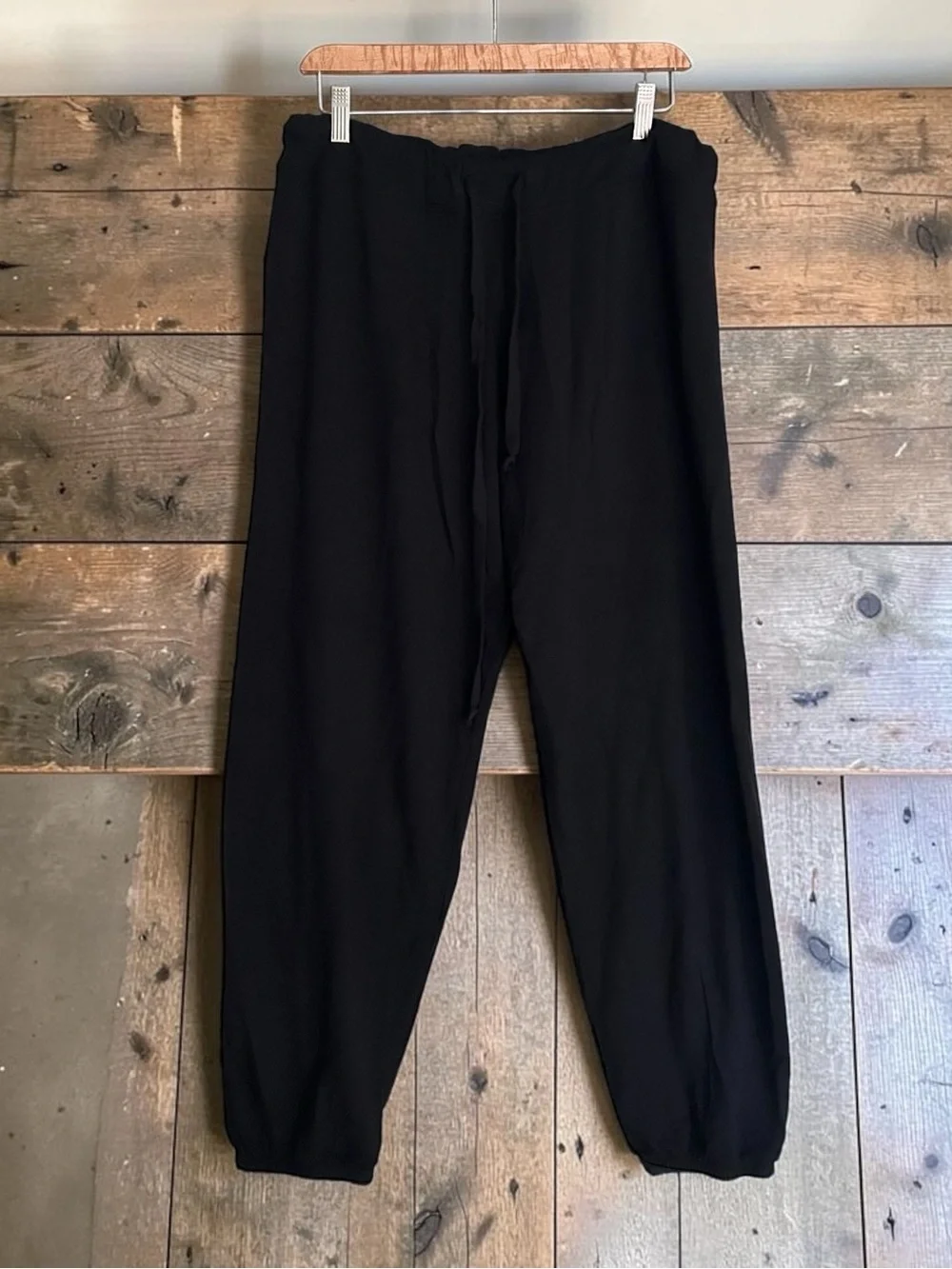 Bleusalt Men’s Classic Tencel Jogger Sweatpants Black XL Made in USA